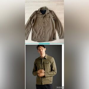 Aether Apparel Wonder Technical Button Down Nylon Hiking Outdoor Shirt Size XXL